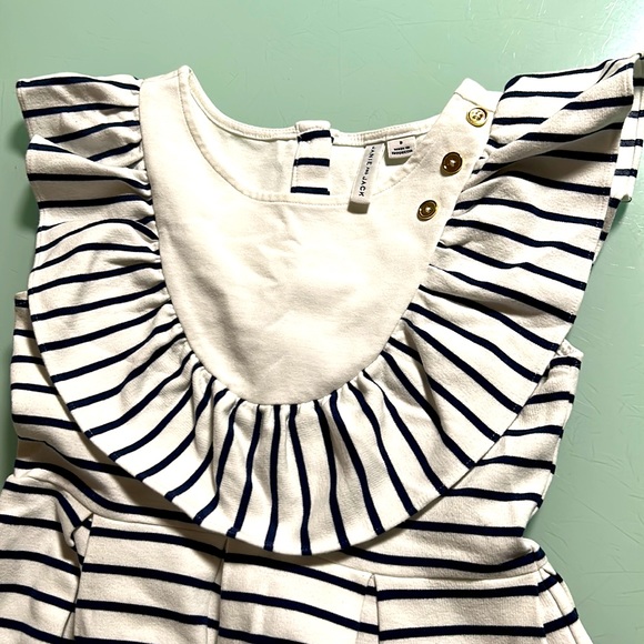Janie and Jack
Little Girl's & Girl's Striped Ruffle Ponte Dress - Picture 2 of 8